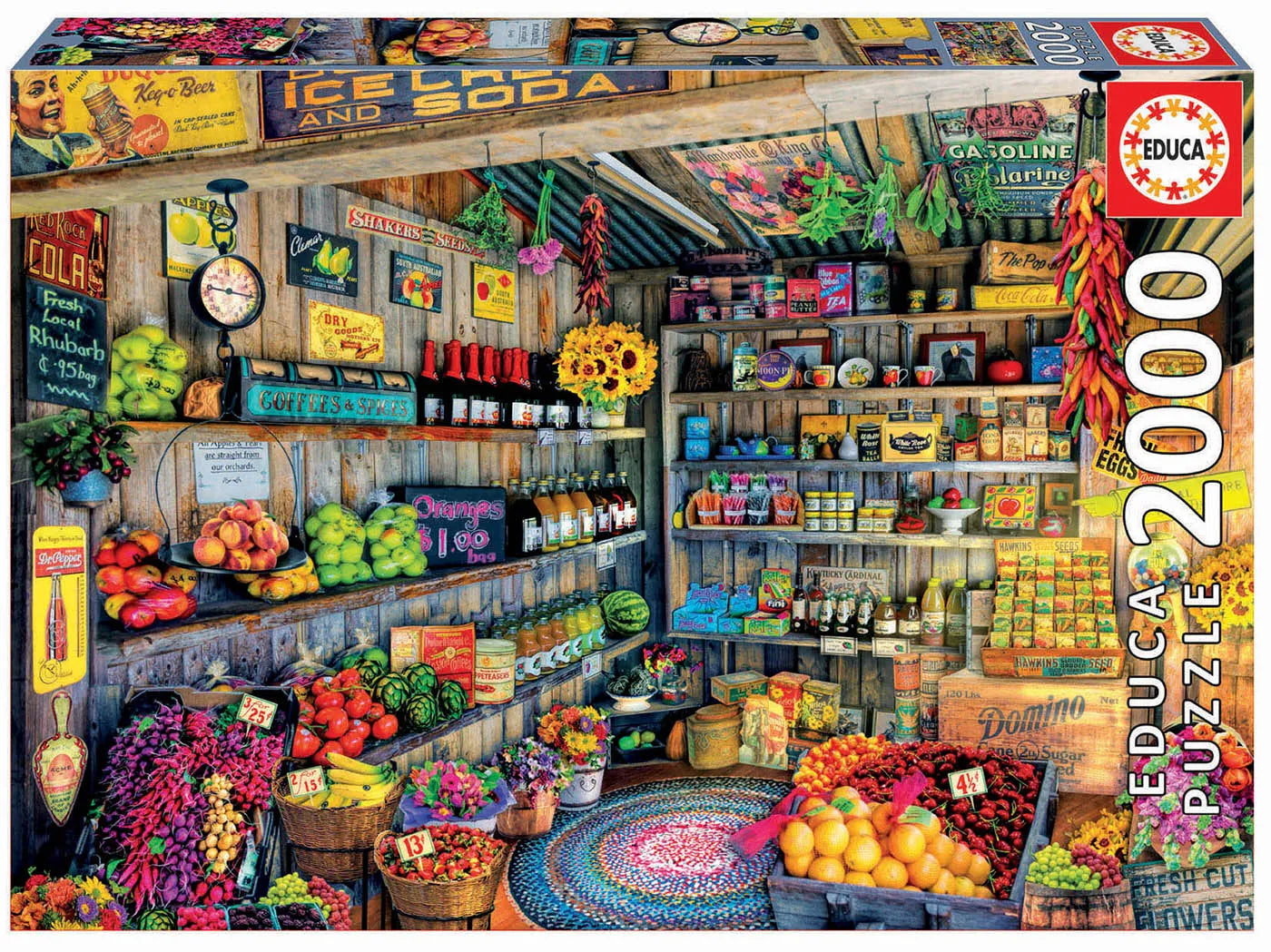 Pusle "The Farmers Market" 2000 tk-w008 WHSX Jigsaw Puzzles-Brain Games OÜ