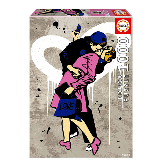 Pusle "The kiss, TV BOY" 1000 tk-w008 WHSX Jigsaw Puzzles-Brain Games OÜ