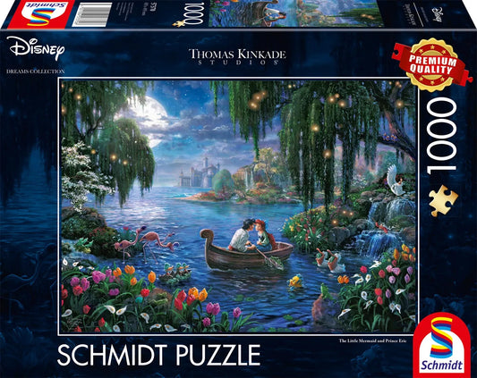 Pusle "The Little Mermaid and Prince Eric" 1000 tk-w008 WHSX Jigsaw Puzzles-Brain Games OÜ