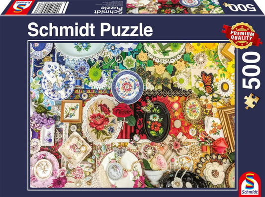 Pusle "Tiny treasures" 500 tk-w008 WHSX Jigsaw Puzzles-Brain Games OÜ