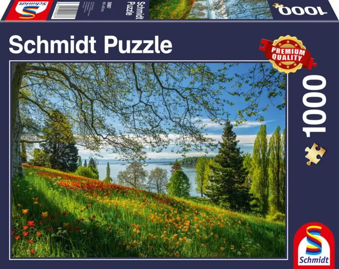 Pusle "Tulips flowering - Mainau Island" 1000 tk-w008 WHSX Jigsaw Puzzles-Brain Games OÜ