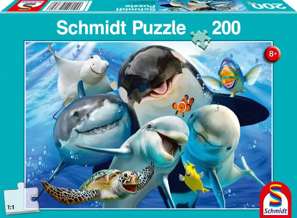 Pusle "Underwater friends" 200 tk-w008 WHSX Jigsaw Puzzles-Brain Games OÜ