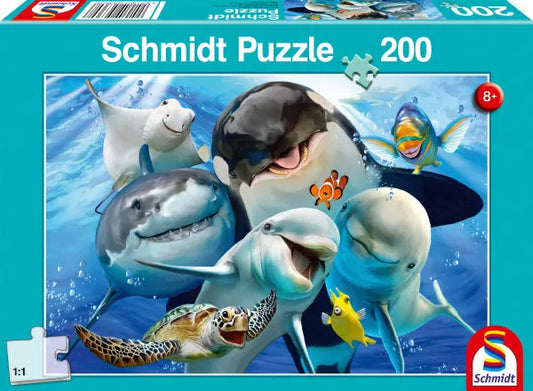 Pusle "Underwater friends" 200 tk-w008 WHSX Jigsaw Puzzles-Brain Games OÜ