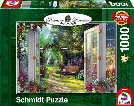 Pusle "View of the Enchanted Garden" 1000 tk-w008 WHSX Jigsaw Puzzles-Brain Games OÜ