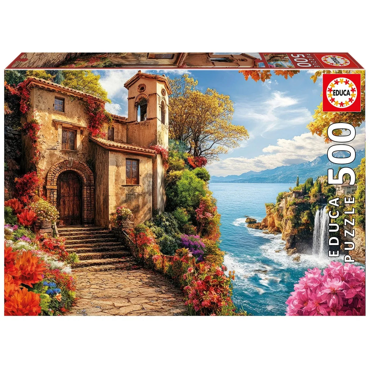Pusle "Villa by the Sea" 500 tk-w008 WHSX Jigsaw Puzzles-Brain Games OÜ