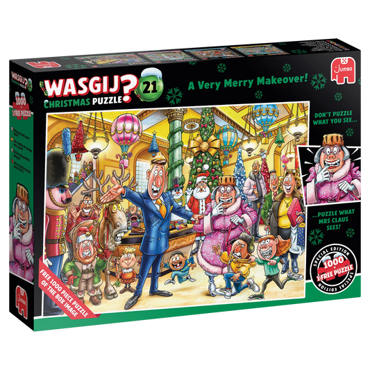 Pusle "Wasgij Christmas 21 - A Very Merry Makeover!" 2x 1000 tk