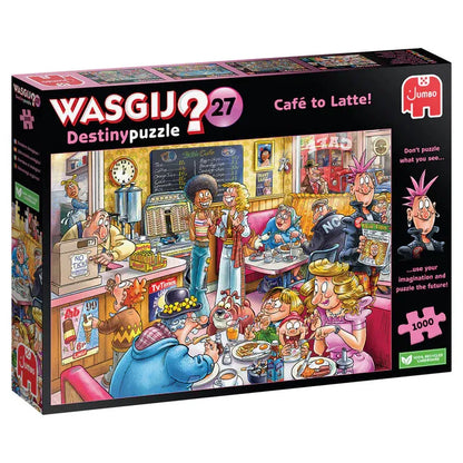 Pusle "Wasgij Destiny 27 Cafe to Latte!" 1000 tk-108 Jigsaw Puzzles-Brain Games OÜ