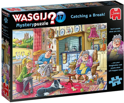 Pusle "Wasgij Mystery 17: Catching a Break" 1000 tk-108 Jigsaw Puzzles-Brain Games OÜ