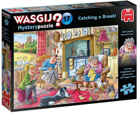 Pusle "Wasgij Mystery 17: Catching a Break" 1000 tk-108 Jigsaw Puzzles-Brain Games OÜ