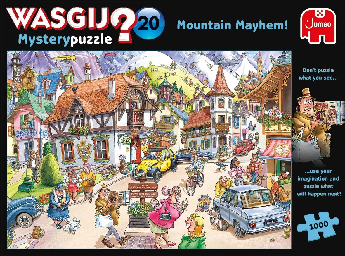 Pusle "Wasgij Mystery 20: Mountain Mayhem!" 1000 tk-108 Jigsaw Puzzles-Brain Games OÜ