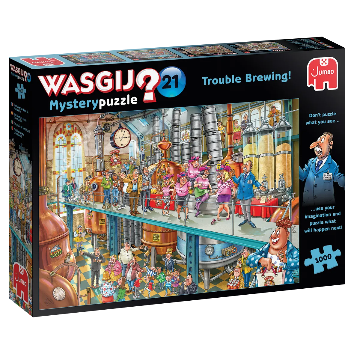 Pusle "Wasgij Mystery 21: Trouble Brewing" 1000 tk-108 Jigsaw Puzzles-Brain Games OÜ