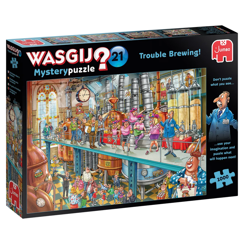Pusle "Wasgij Mystery 21: Trouble Brewing" 1000 tk-108 Jigsaw Puzzles-Brain Games OÜ