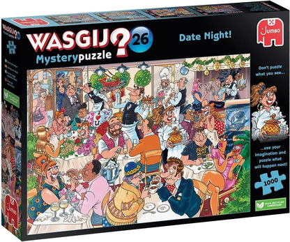 Pusle "Wasgij Mystery 26 Date Night!" 1000 tk-108 Jigsaw Puzzles-Brain Games OÜ