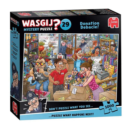 Pusle "Wasgij Mystery 29 - Donation Debacle!" 1000 tk-108 Jigsaw Puzzles-Brain Games OÜ