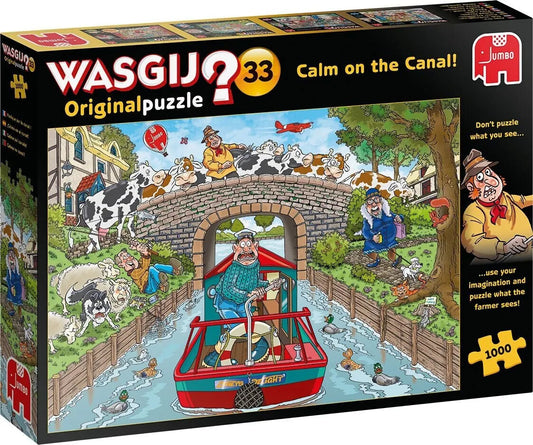 Pusle "Wasgij Original 33: Calm on the Canal" 1000 tk-108 Jigsaw Puzzles-Brain Games OÜ