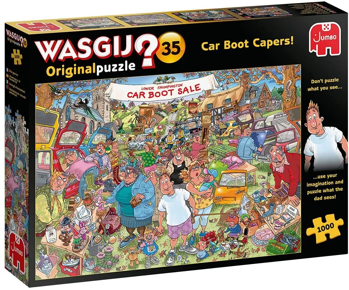 Pusle "Wasgij Original 35: Car Boot Capers" 1000 tk-108 Jigsaw Puzzles-Brain Games OÜ