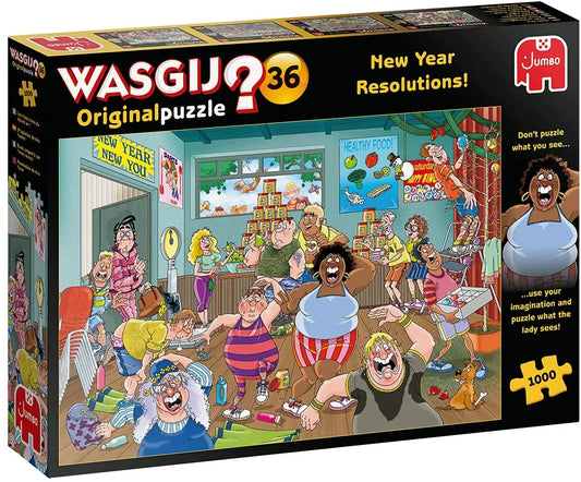 Pusle "Wasgij Original 36: New Year Resolutions" 1000 tk-108 Jigsaw Puzzles-Brain Games OÜ