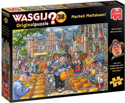 Pusle "Wasgij Original 38: Market Meltdown" 1000 tk-108 Jigsaw Puzzles-Brain Games OÜ