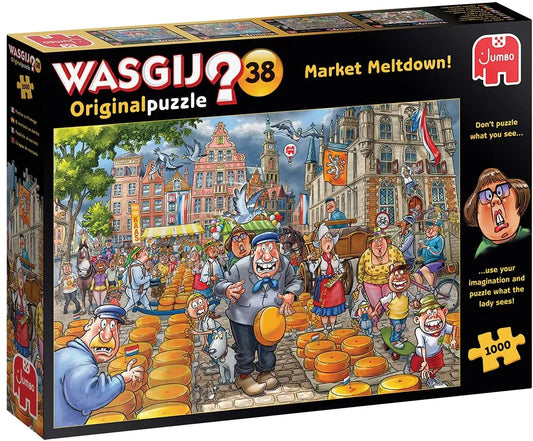 Pusle "Wasgij Original 38: Market Meltdown" 1000 tk-108 Jigsaw Puzzles-Brain Games OÜ