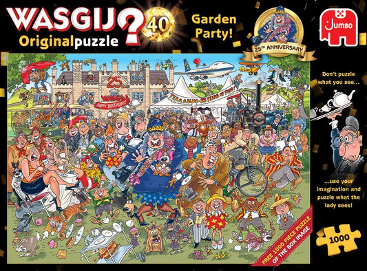 Pusle "Wasgij Original 40: Garden Party! 25th Anniversary" 2 x 1000 tk-108 Jigsaw Puzzles-Brain Games OÜ
