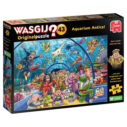 Pusle "Wasgij Original 43: Aquarium Antics" 1000 tk-108 Jigsaw Puzzles-Brain Games OÜ