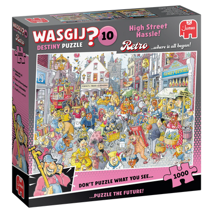 Pusle "Wasgij Retro Destiny 10 - High Street Hassle!" 1000 tk-108 Jigsaw Puzzles-Brain Games OÜ