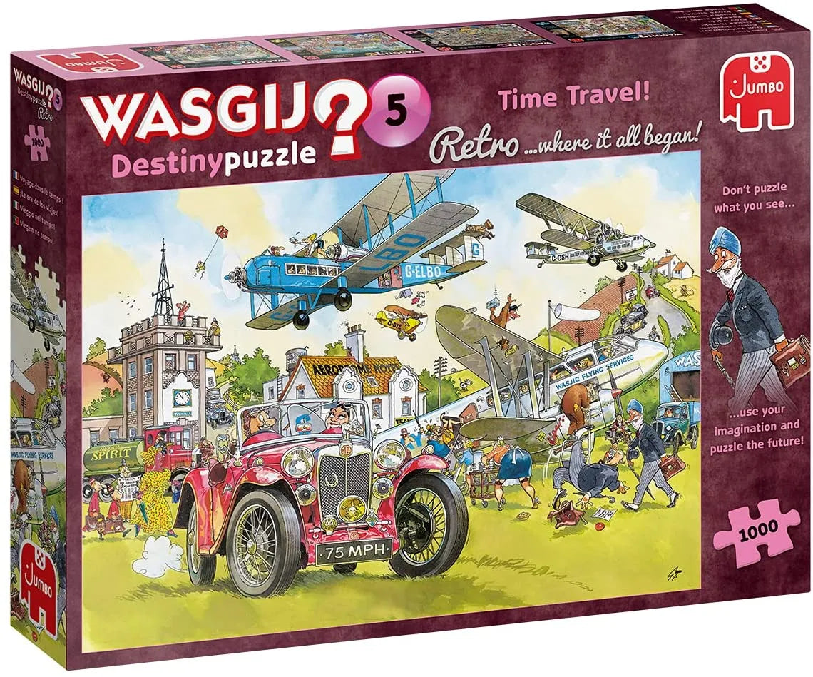 Pusle "Wasgij Retro Destiny 5: Time Travel" 1000 tk-108 Jigsaw Puzzles-Brain Games OÜ