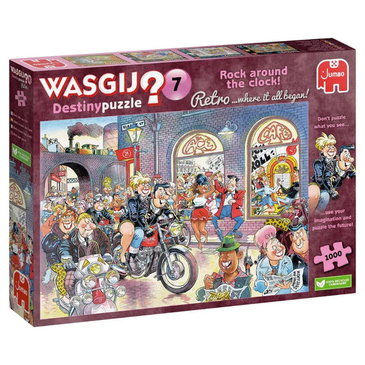 Pusle "Wasgij Retro Destiny 7 Rock around the clock" 1000 tk-108 Jigsaw Puzzles-Brain Games OÜ