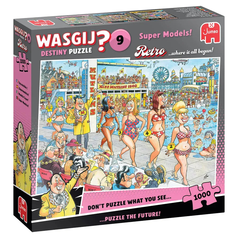 Pusle "Wasgij Retro Destiny 9 - Super Models!" 1000 tk-108 Jigsaw Puzzles-Brain Games OÜ
