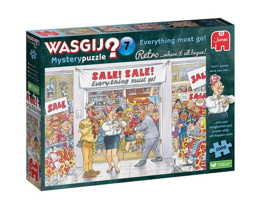 Pusle "Wasgij Retro Mystery 7: Everything must go" 1000 tk-108 Jigsaw Puzzles-Brain Games OÜ