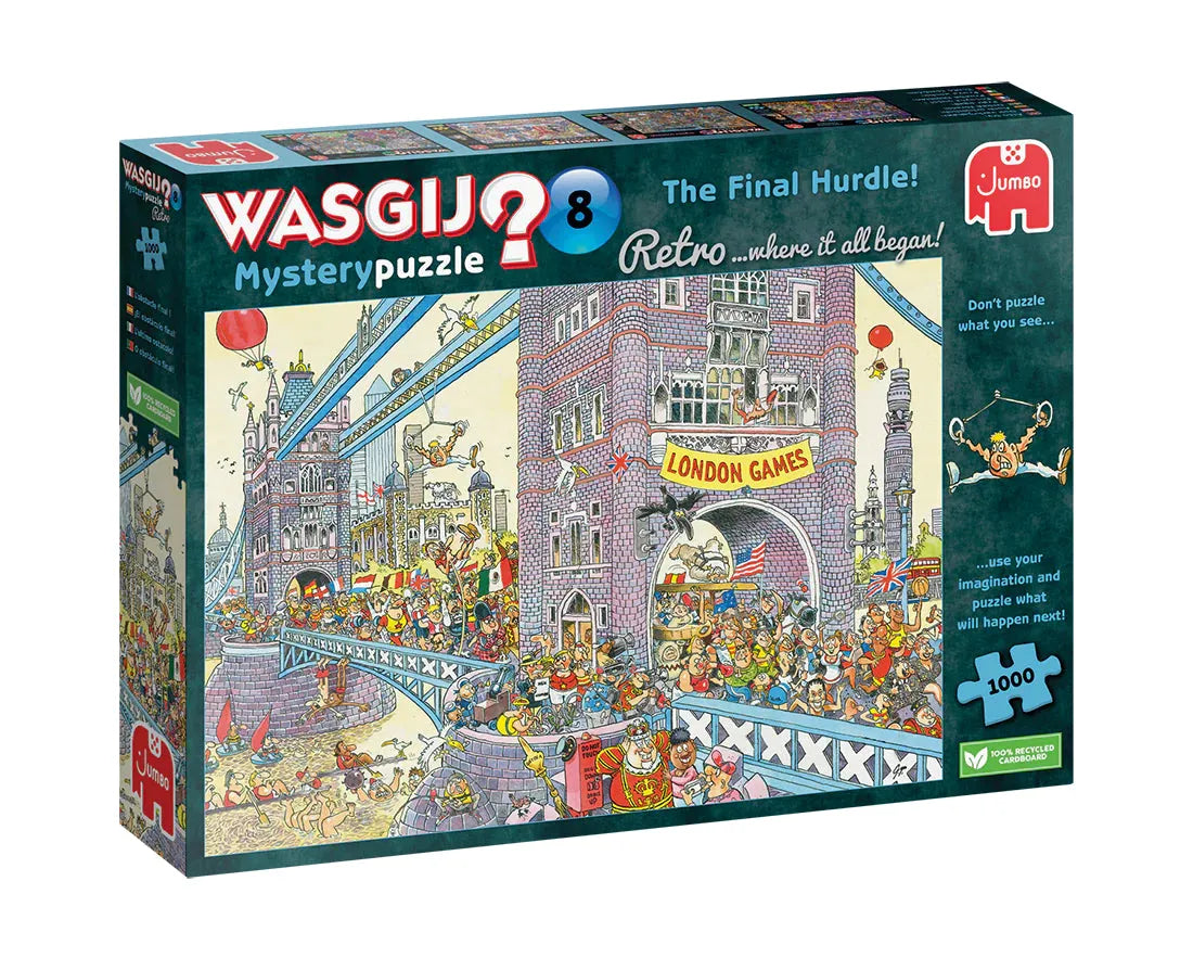 Pusle "Wasgij Retro Mystery 8 The Final Hurdle" 1000 tk-108 Jigsaw Puzzles-Brain Games OÜ