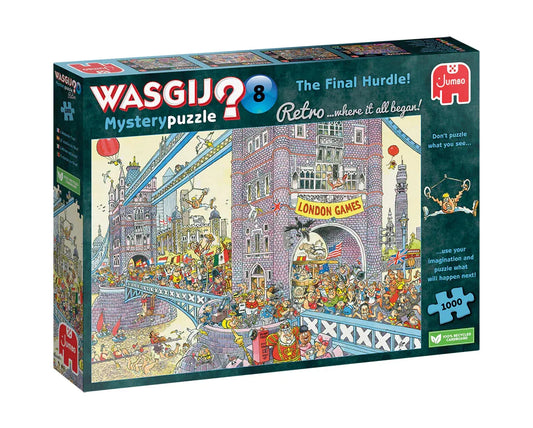 Pusle "Wasgij Retro Mystery 8 The Final Hurdle" 1000 tk-108 Jigsaw Puzzles-Brain Games OÜ