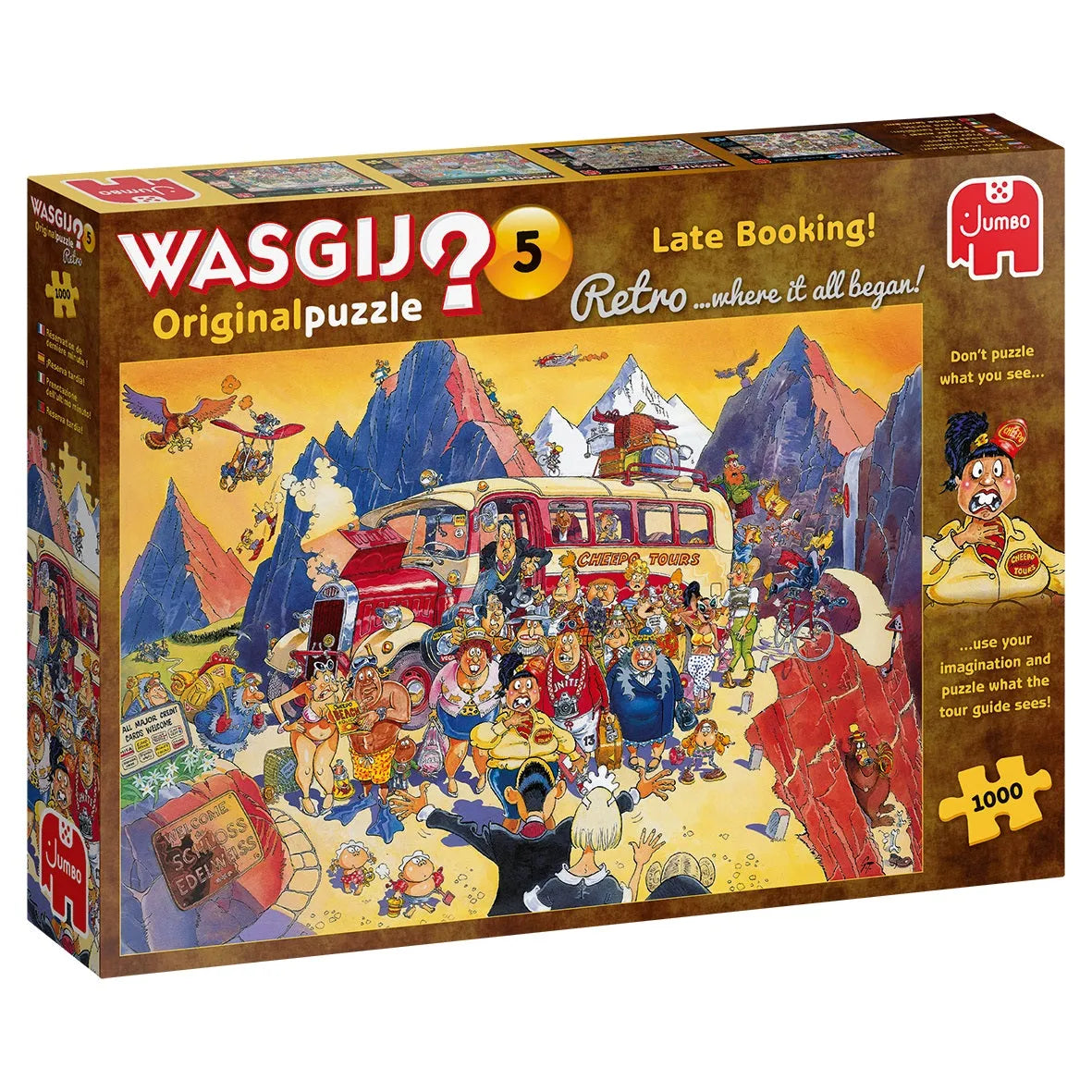 Pusle "Wasgij Retro Original 5 Late Booking!" 1000 tk-108 Jigsaw Puzzles-Brain Games OÜ