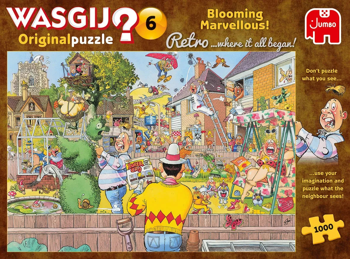 Pusle "Wasgij Retro Original 6 Blooming Marvellous" 1000 tk-108 Jigsaw Puzzles-Brain Games OÜ
