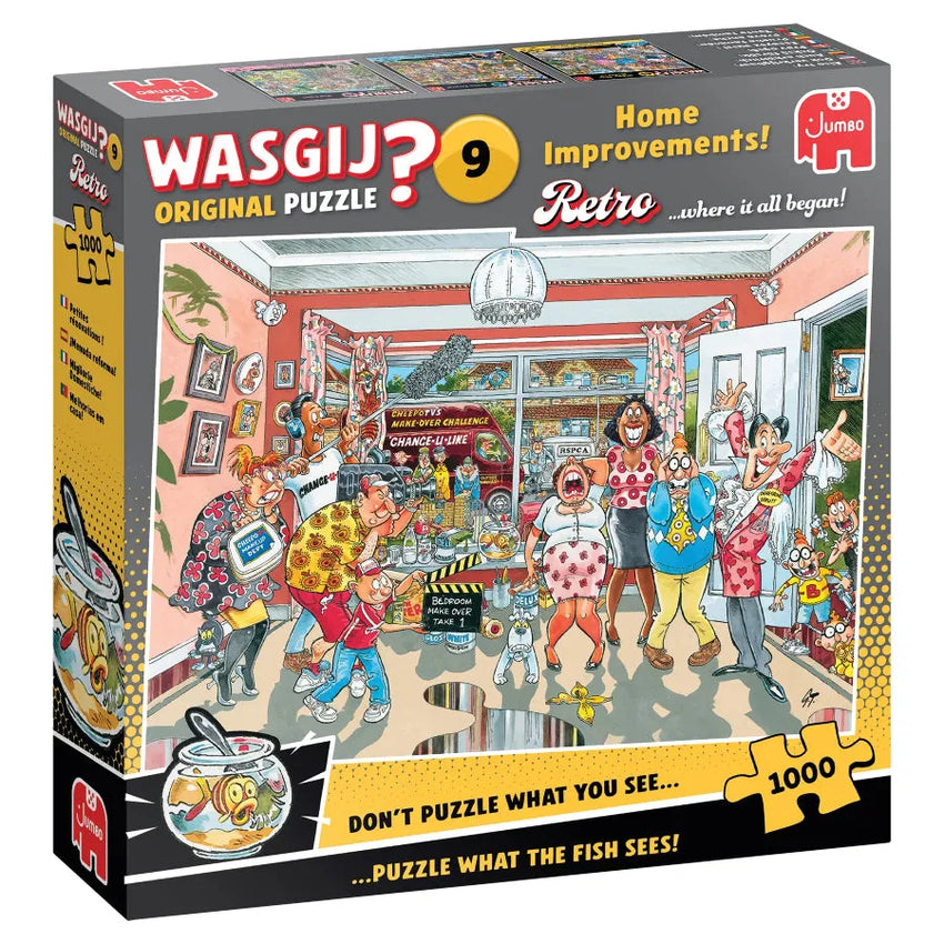 Pusle "Wasgij Retro Original 9 - Home Improvements!" 1000 tk-108 Jigsaw Puzzles-Brain Games OÜ