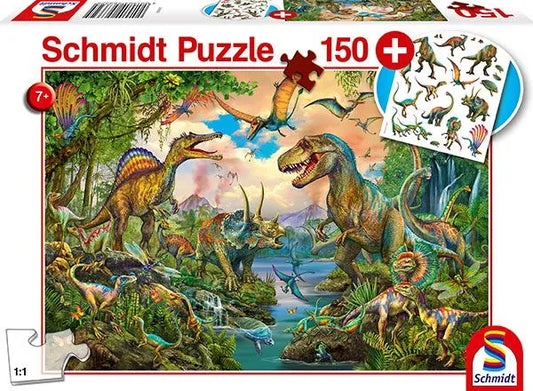 Pusle "Wild Dinosaurs" 150 tk-w008 WHSX Jigsaw Puzzles-Brain Games OÜ