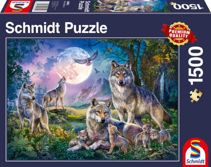 Pusle "Wolves" 1500 tk-w008 WHSX Jigsaw Puzzles-Brain Games OÜ