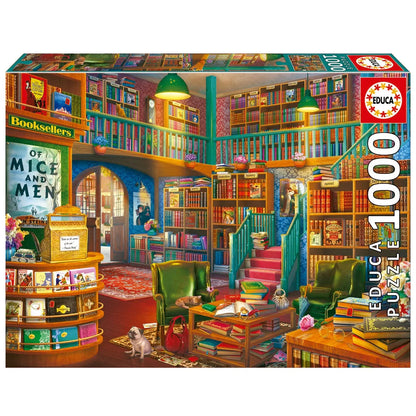Pusle "Wonderful Bookshop" 1000 tk-w008 WHSX Jigsaw Puzzles-Brain Games OÜ