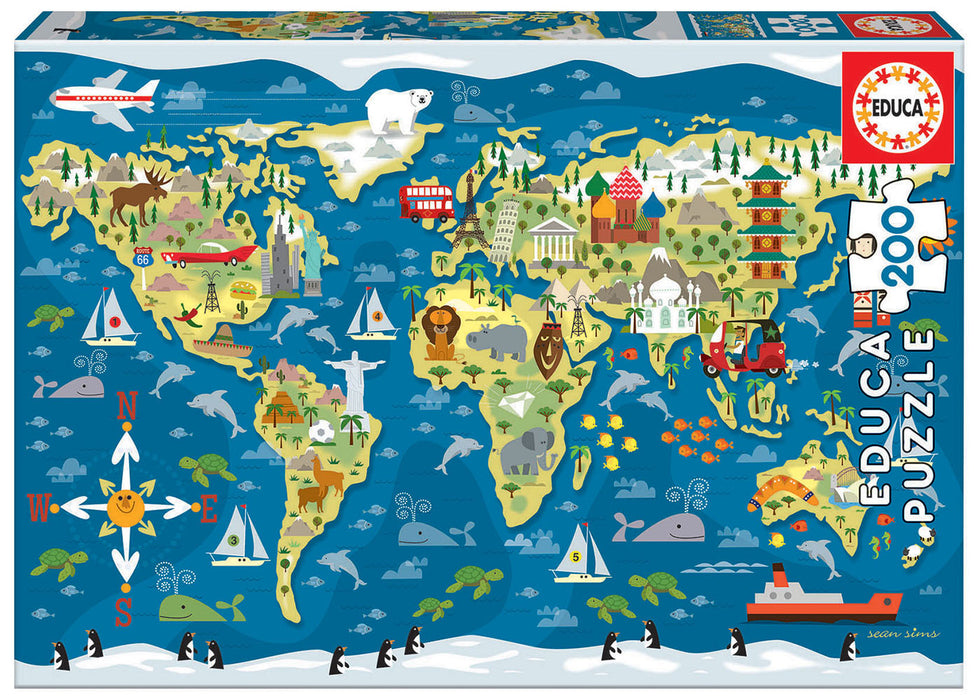 Pusle "World Map, Sean Sims" 200 tk