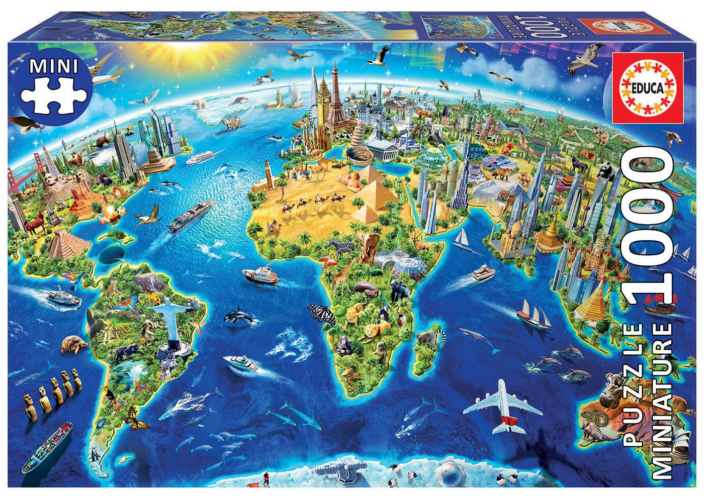 Pusle "World Symbols Miniature" 1000 tk-w008 WHSX Jigsaw Puzzles-Brain Games OÜ