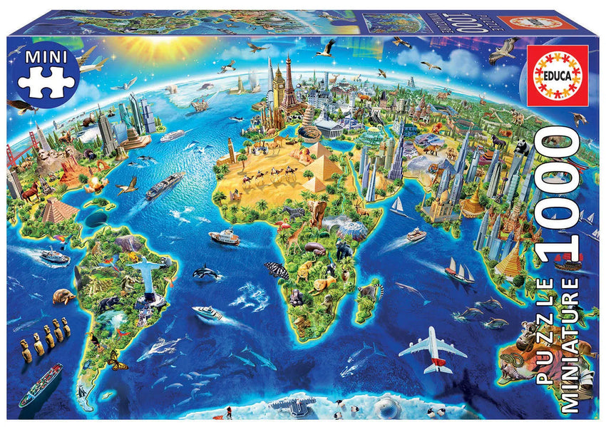 Pusle "World Symbols Miniature" 1000 tk-w008 WHSX Jigsaw Puzzles-Brain Games OÜ