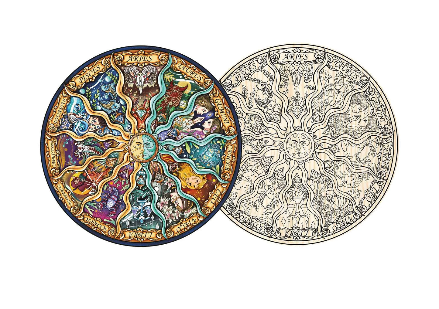 Pusle "Zodiak," 2in1 161 tk-108 Jigsaw Puzzles-Brain Games OÜ
