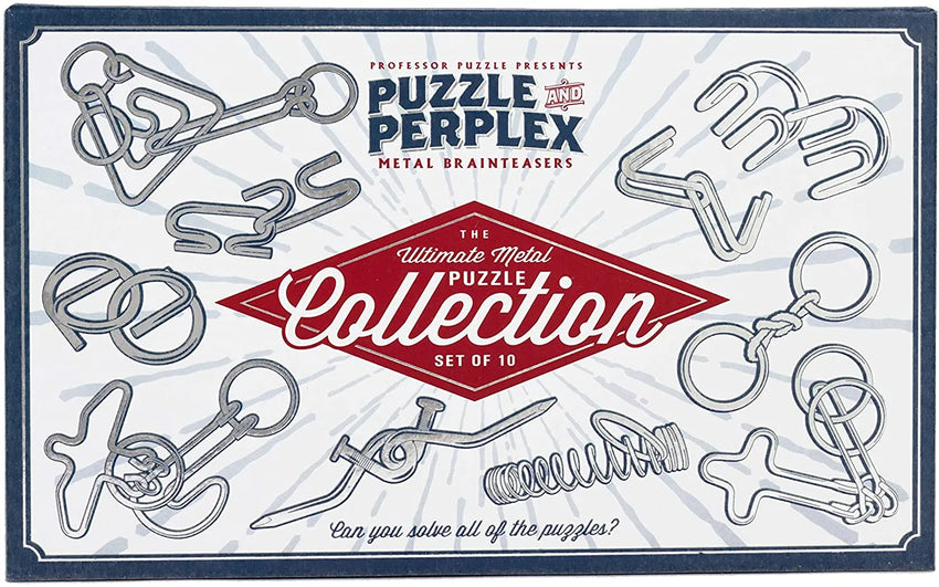 Puzzle and Perplex: Set of 10 Metal Puzzles-w111 WHS Creativity & Brain Teasers-Brain Games OÜ