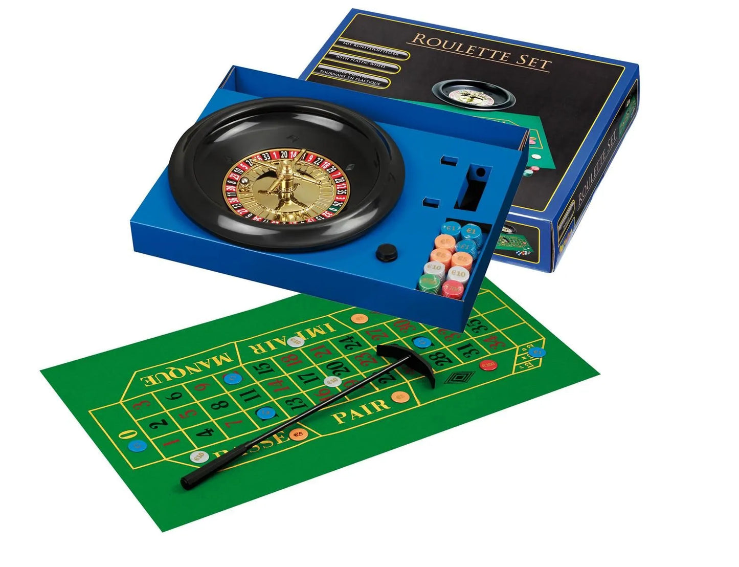Ruletikomplekt, plastikust alusega-101 Board / Card Games-Brain Games OÜ