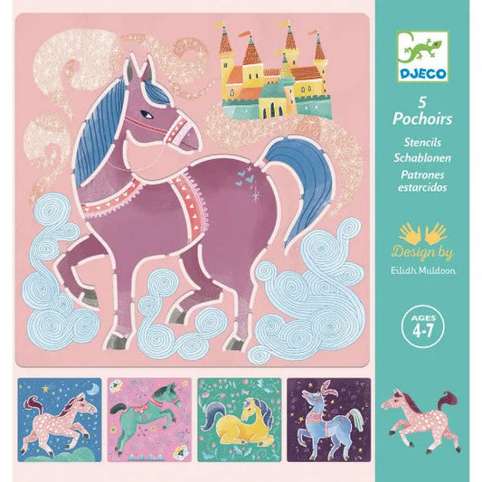 Šabloonid "Horses"-Lastemängud-Brain Games OÜ