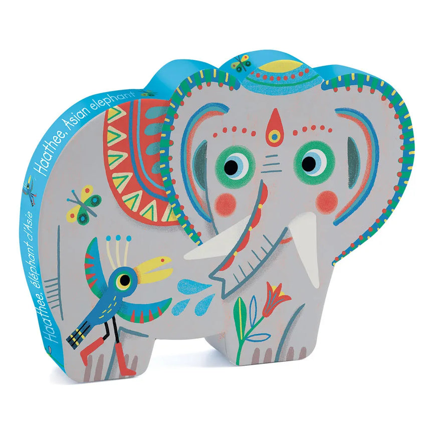 Siluettpusle "Elephant Haathee" 24 tk-Pusled-Brain Games OÜ
