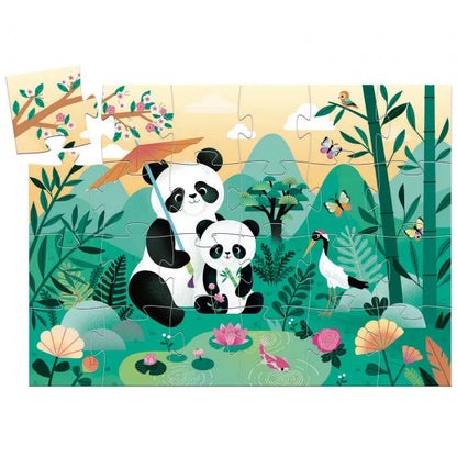 Siluettpusle "Leo the panda" 24 tk-Pusled-Brain Games OÜ