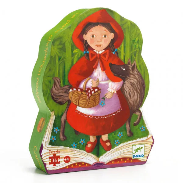 Siluettpusle "Little Red Riding Hood" 36 tk-008 Jigsaw Puzzles-Brain Games OÜ