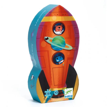Siluettpusle "Spaceship" 16 tk-Pusled-Brain Games OÜ