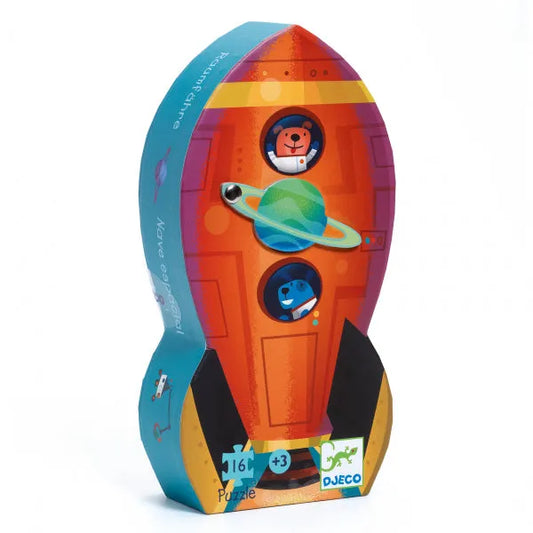 Siluettpusle "Spaceship" 16 tk-Pusled-Brain Games OÜ